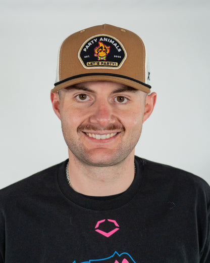 Party Animals CapX Crux Brown Adjustable Hat