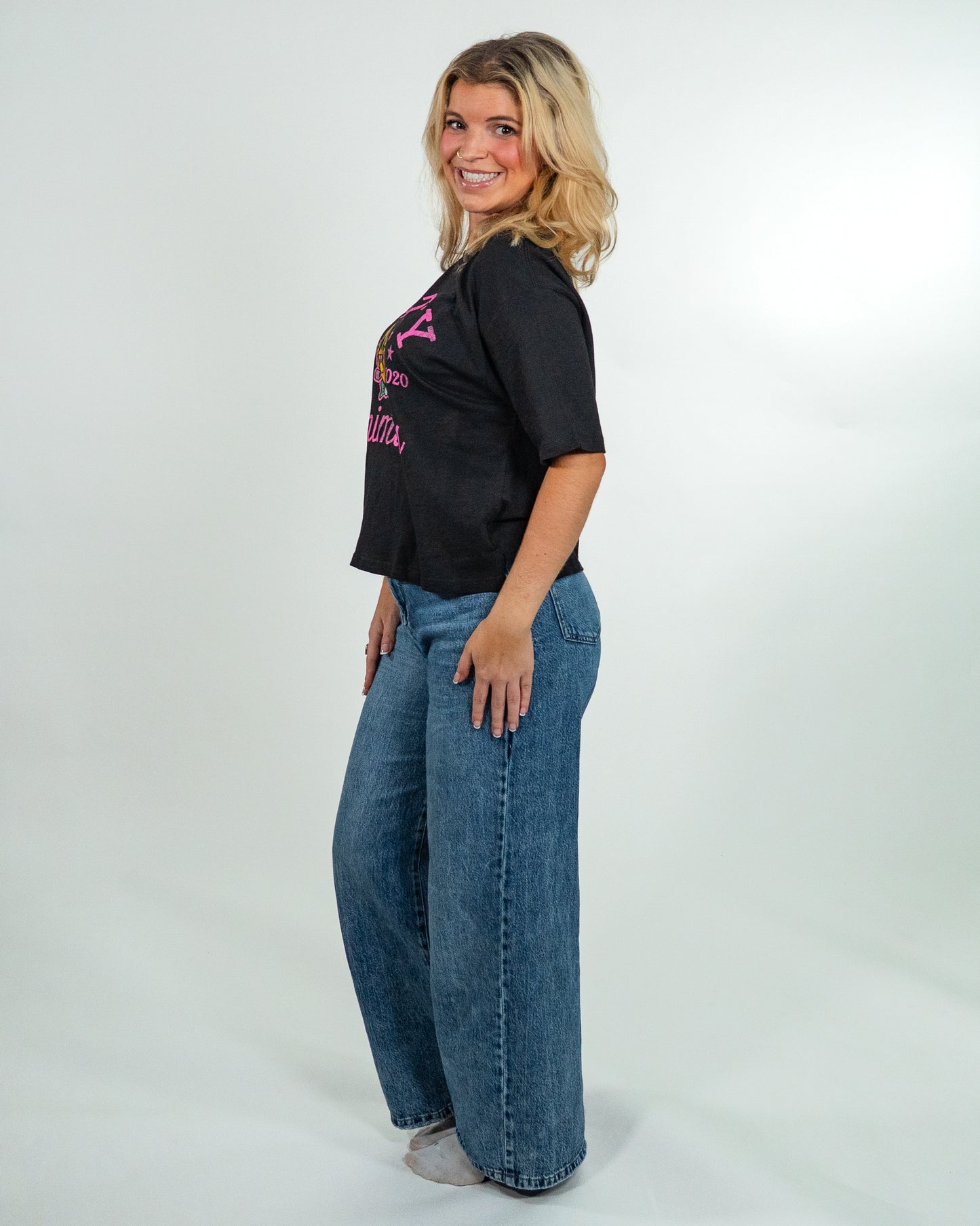 WOMEN'S Party Animals Jade Motley Mid Rise Tee