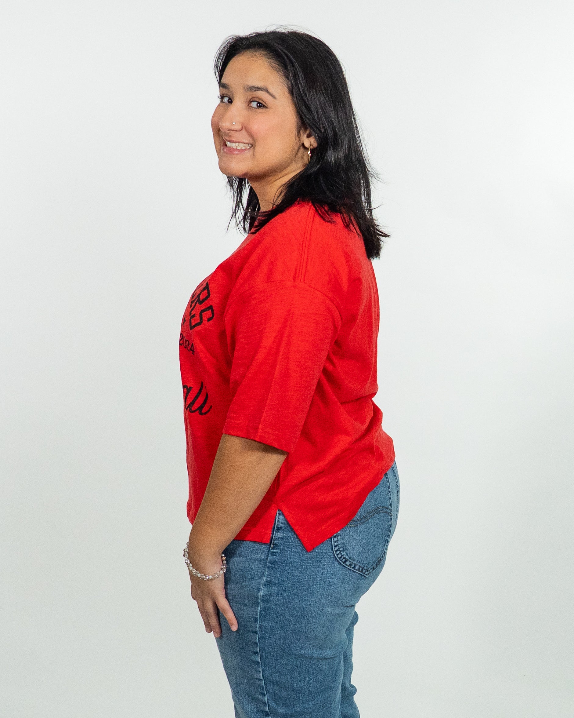 WOMEN'S Firefighters Jade Motley Mid Rise Tee – Banana Ball