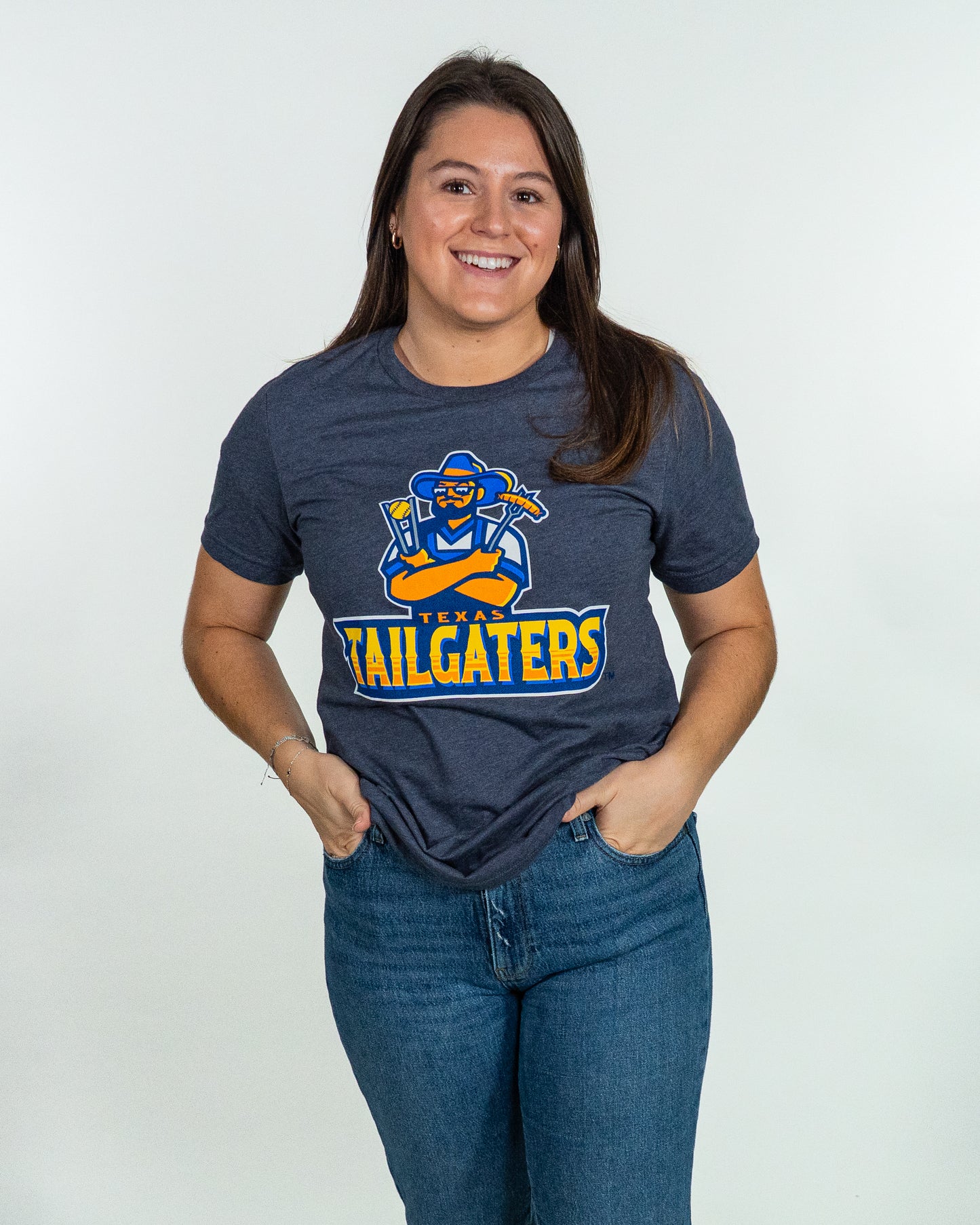 Tailgaters Primary T-Shirt - Heathered Navy