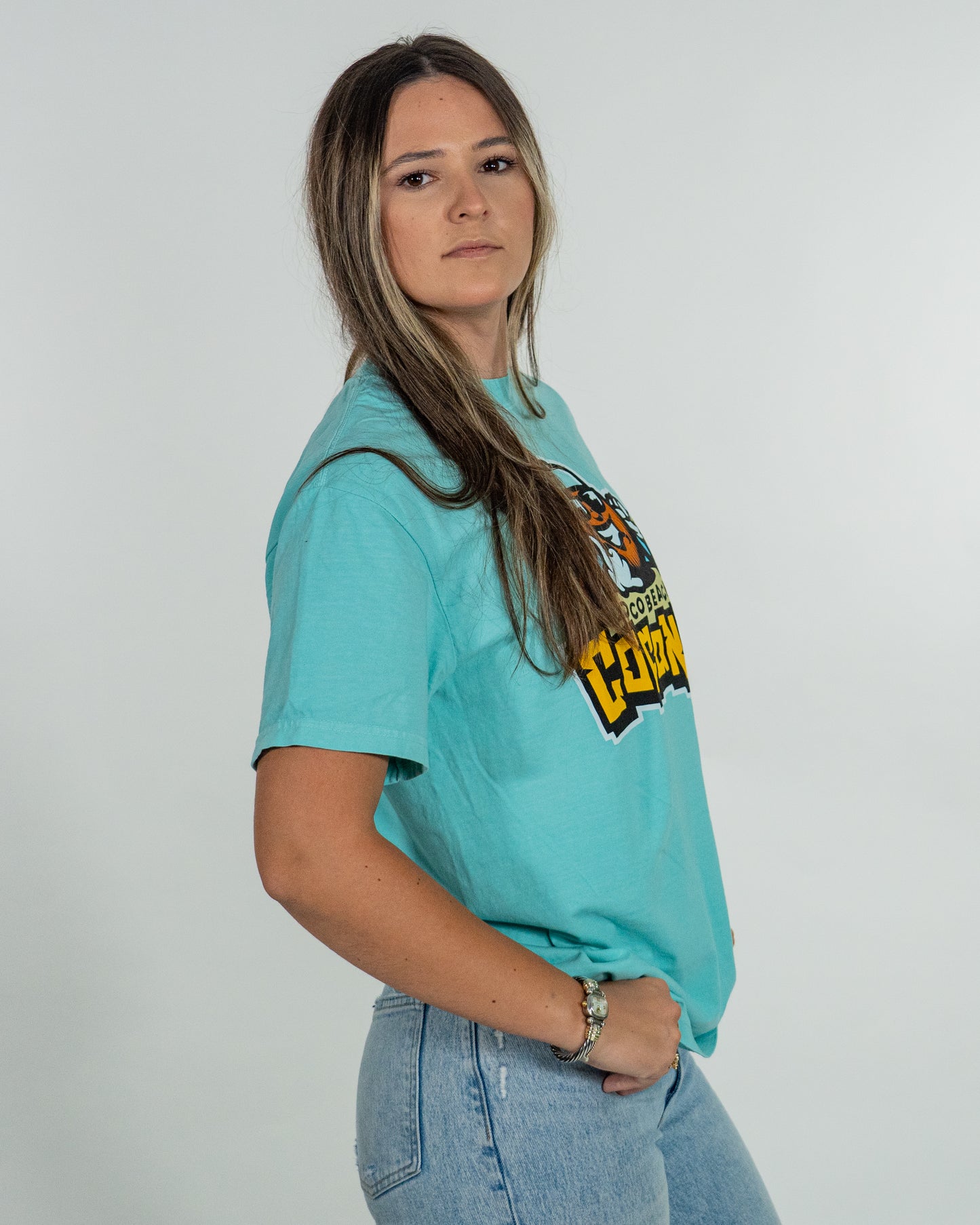 Coconuts Comfort Colors Primary Logo Tee - Mint