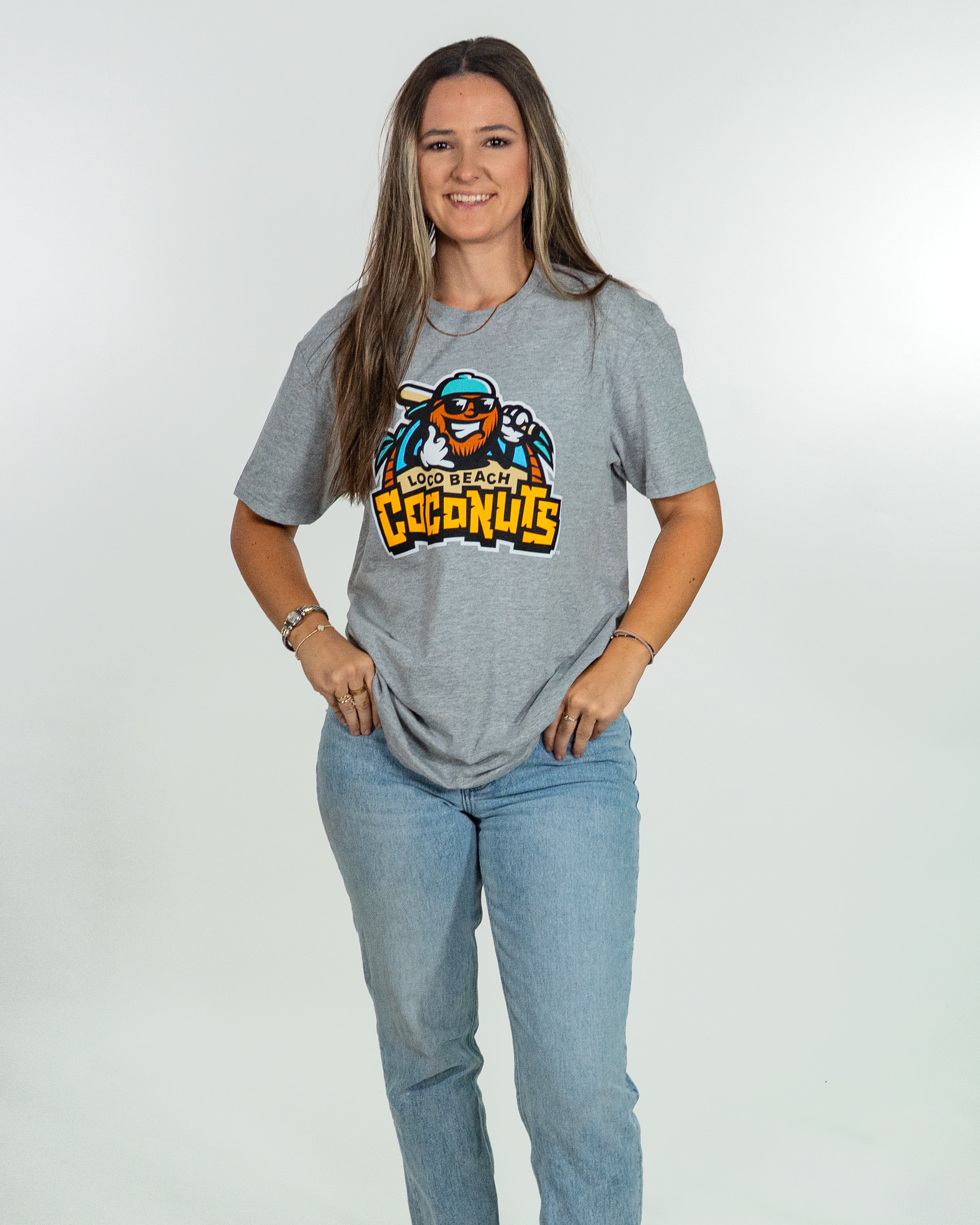 Coconuts Primary Logo Tee - Gray Heather – Banana Ball