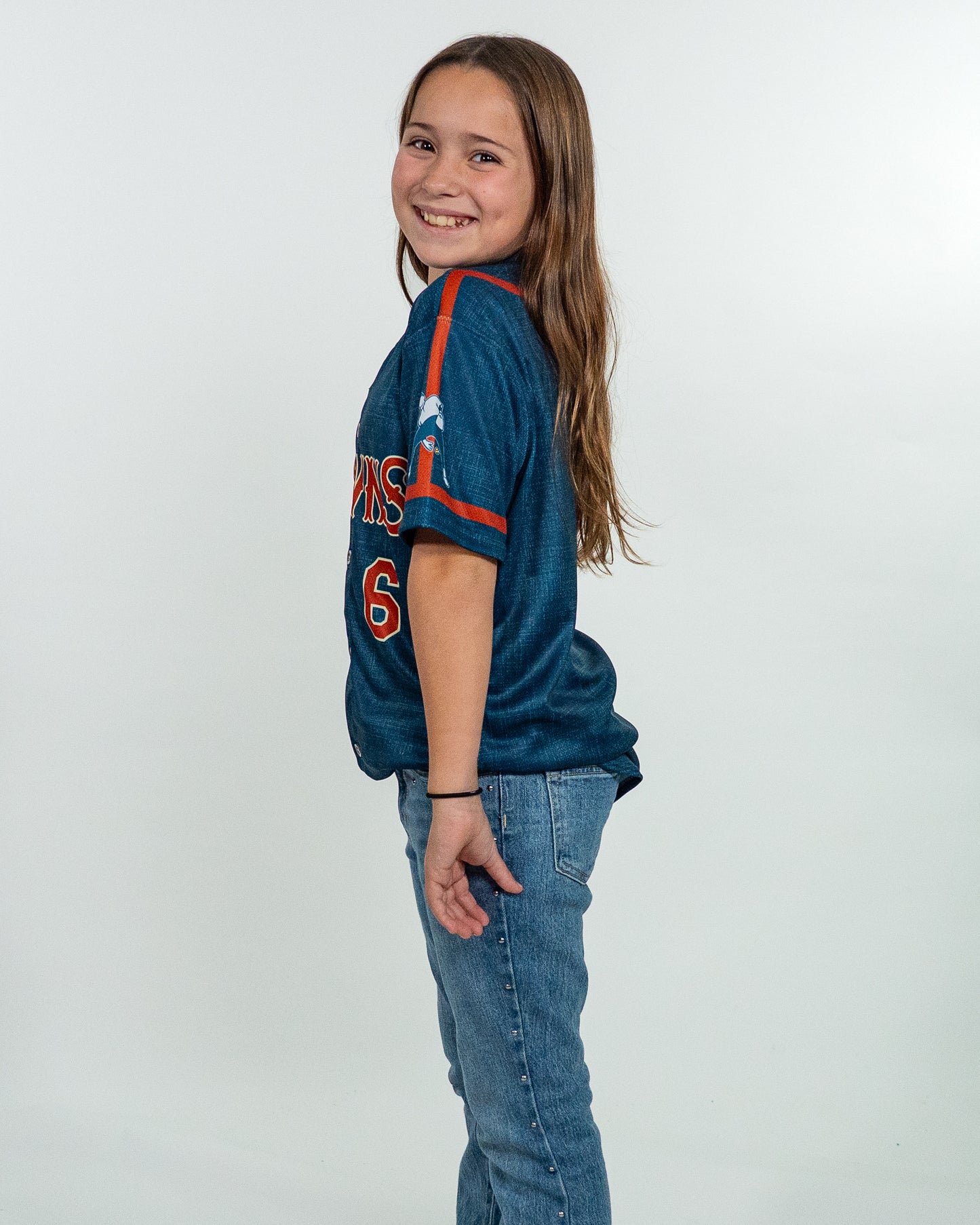 YOUTH Clowns EvoShield BBCL Jersey - Navy