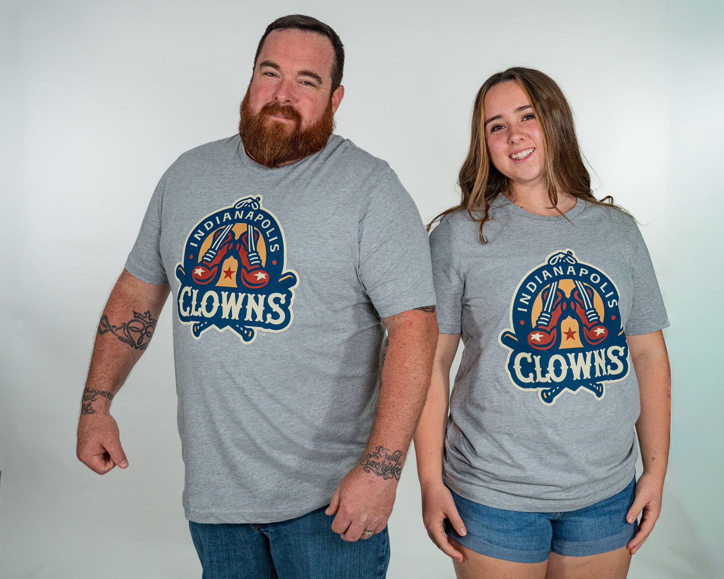 Clowns Primary Logo Tee - Gray Heather