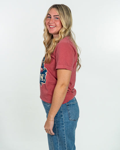 Clowns Comfort Colors Alternate Logo Tee - Red