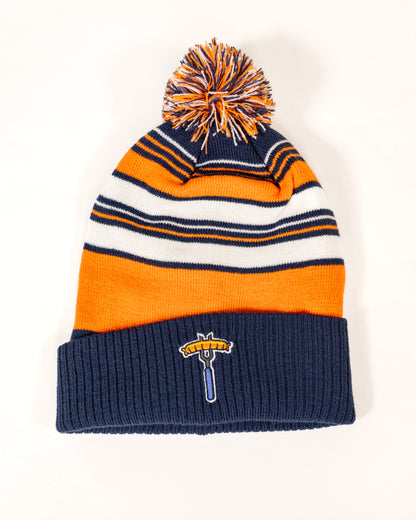 Tailgaters Classic Striped Beanie