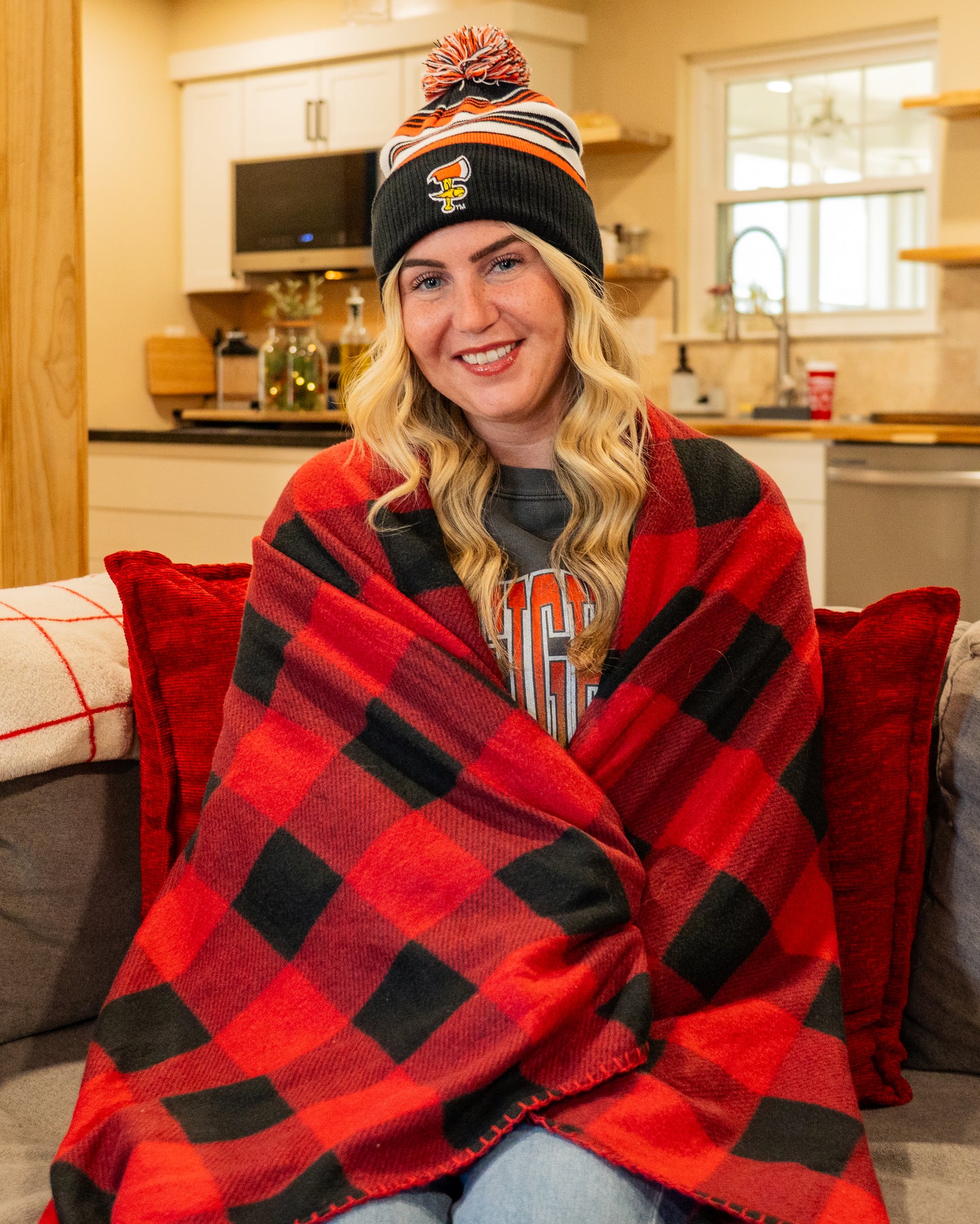 Firefighters Classic Striped Beanie