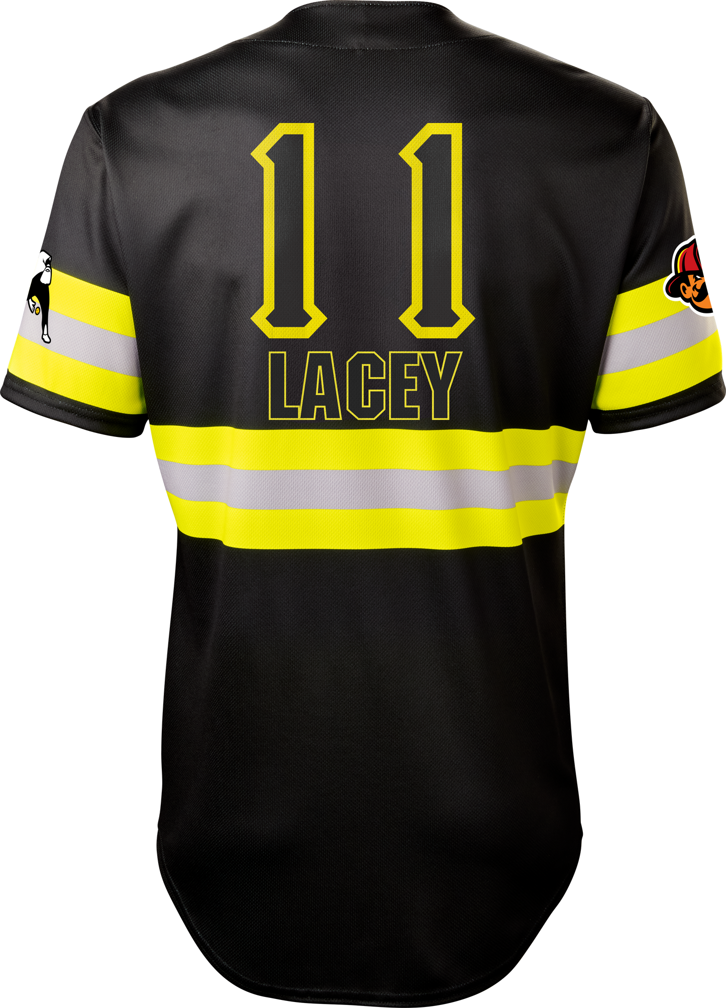 Firefighters Logan Lacey #11 Evoshield Jersey - Black Reflective