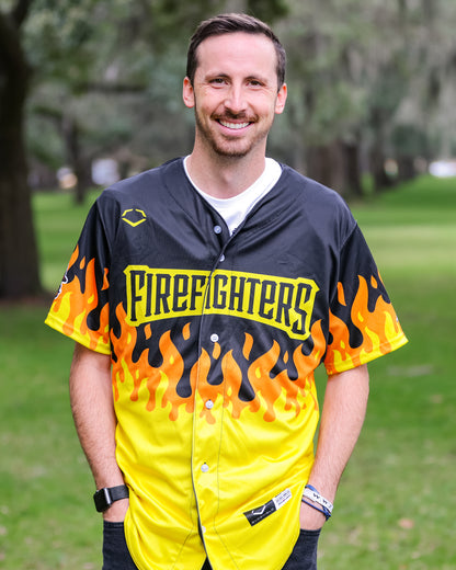 Firefighters EvoShield BBCL Jersey - Black Flame