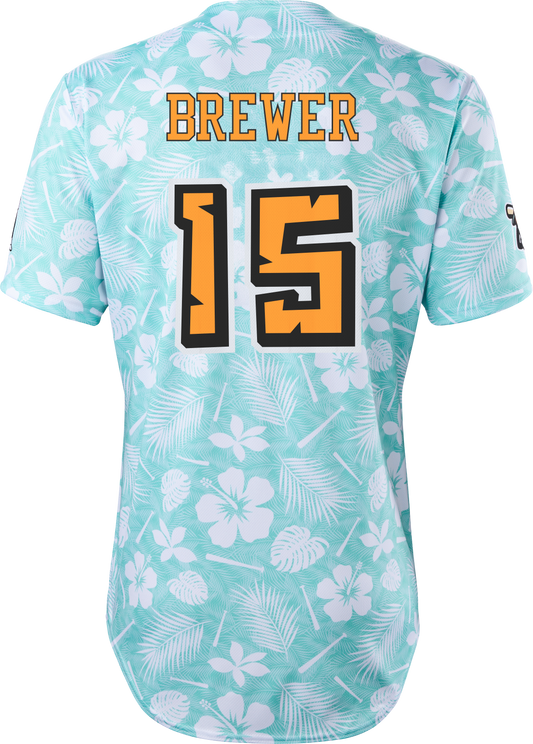 Coconuts Jordan Brewer #15 Evoshield Jersey - Floral