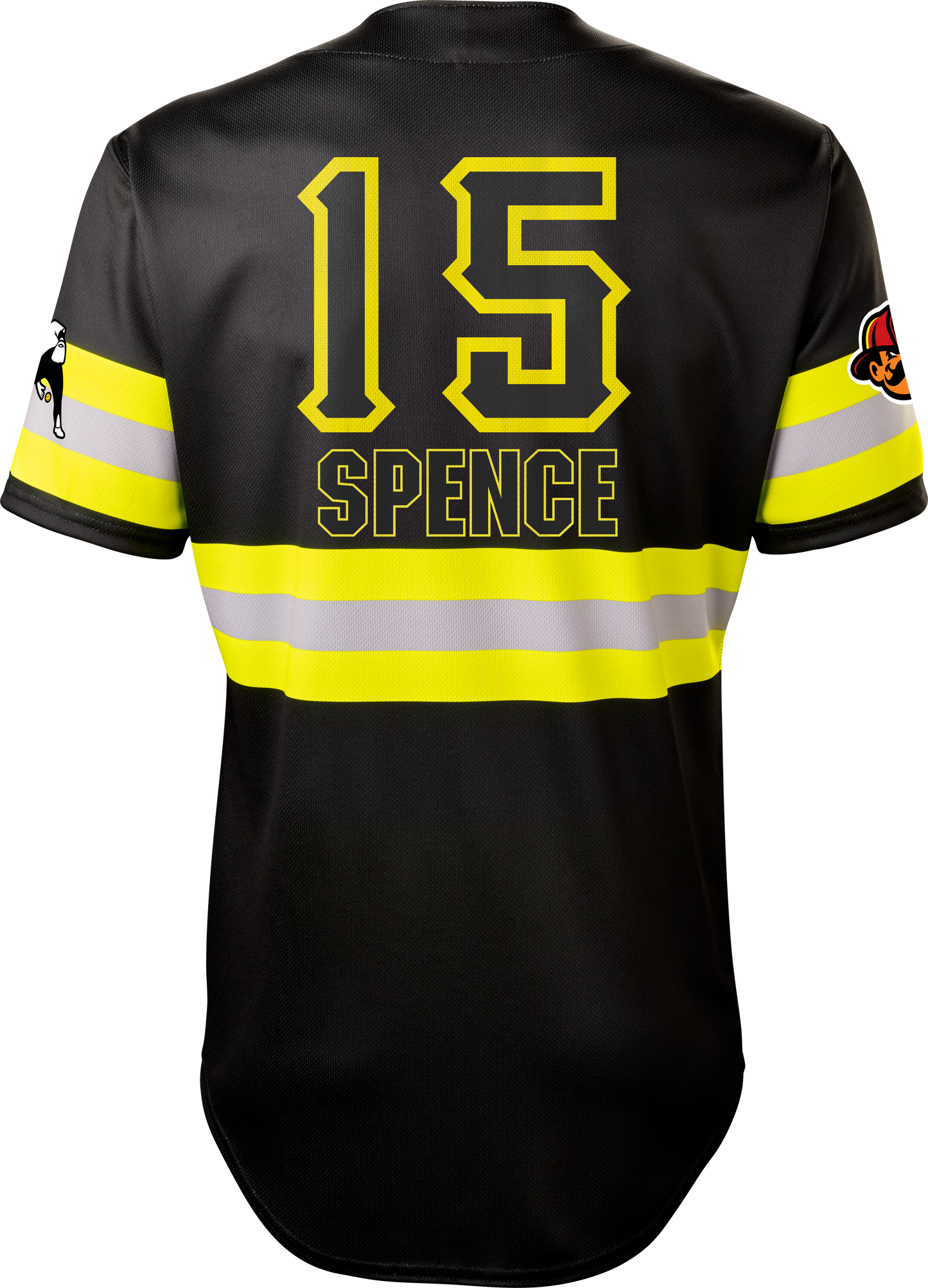 Firefighters Liam Spence #15 Evoshield Jersey - Black Reflective