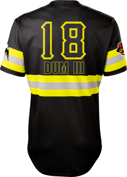 Firefighters Ben Dum III #18 Evoshield Jersey - Black Reflective
