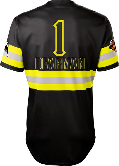 Firefighters Christian Dearman #1 Evoshield Jersey - Black Reflective