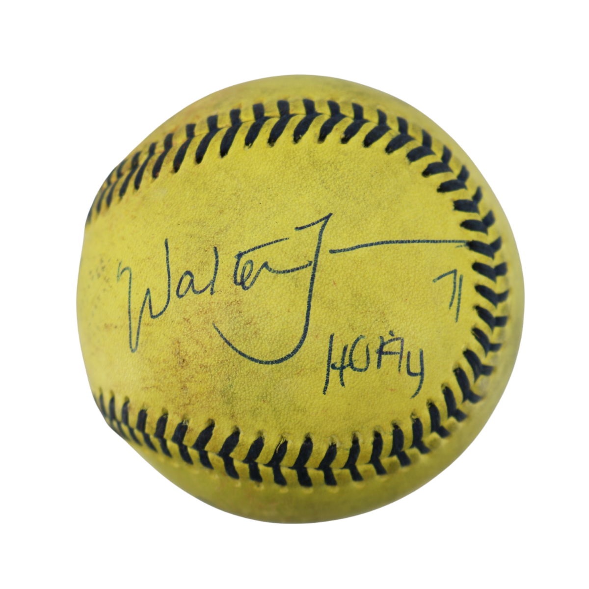 Walter Jones Bananas Autographed Inscribed Game Used Official Banana Ball 9.19.25 T-Mobile Park, Seattle, WA 