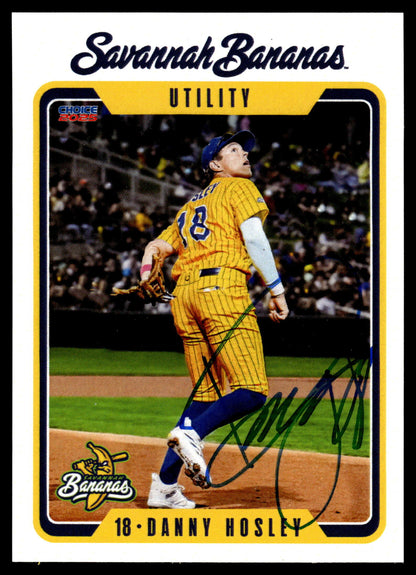 Danny Hosley Savannah Bananas Autographed Oversized Trading Card