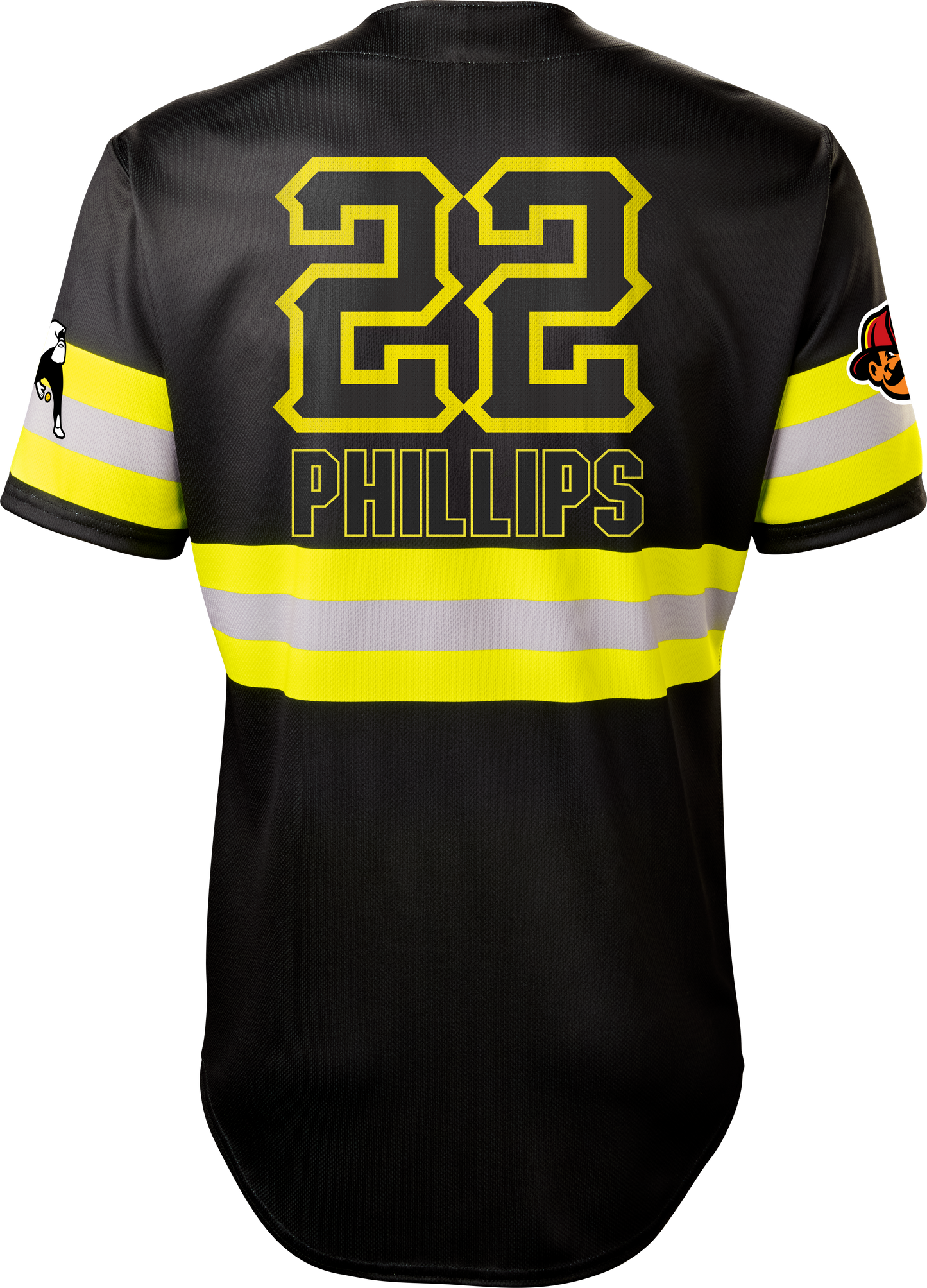 Firefighters Zack Phillips #22 Evoshield Jersey - Black Reflective