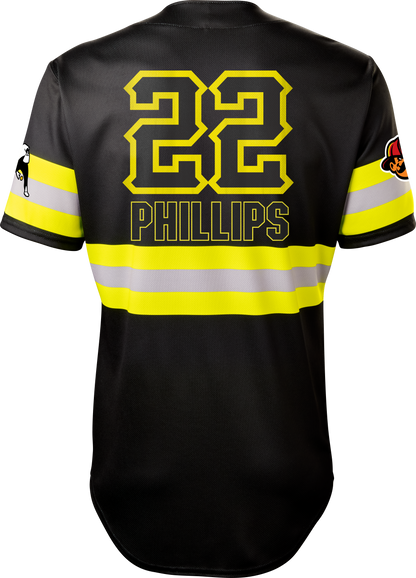 Firefighters Zack Phillips #22 Evoshield Jersey - Black Reflective