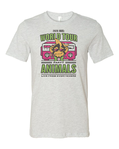 2026 Party Animals BBCL World Tour Tee