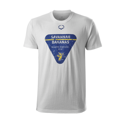 Bananas Making Baseball Fun EvoShield Tee - Vintage White