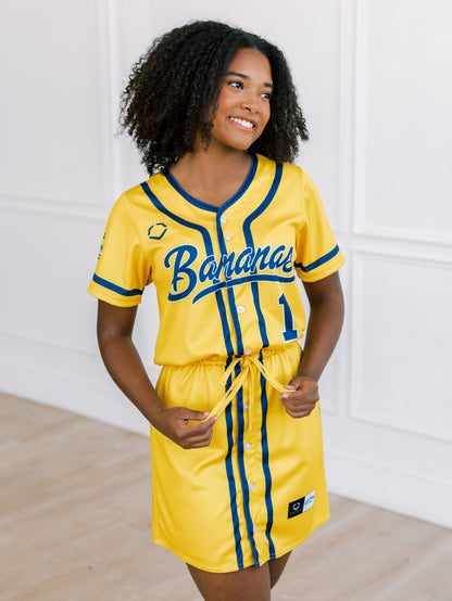 WOMEN'S Bananas Fan Dress Jersey - Yellow