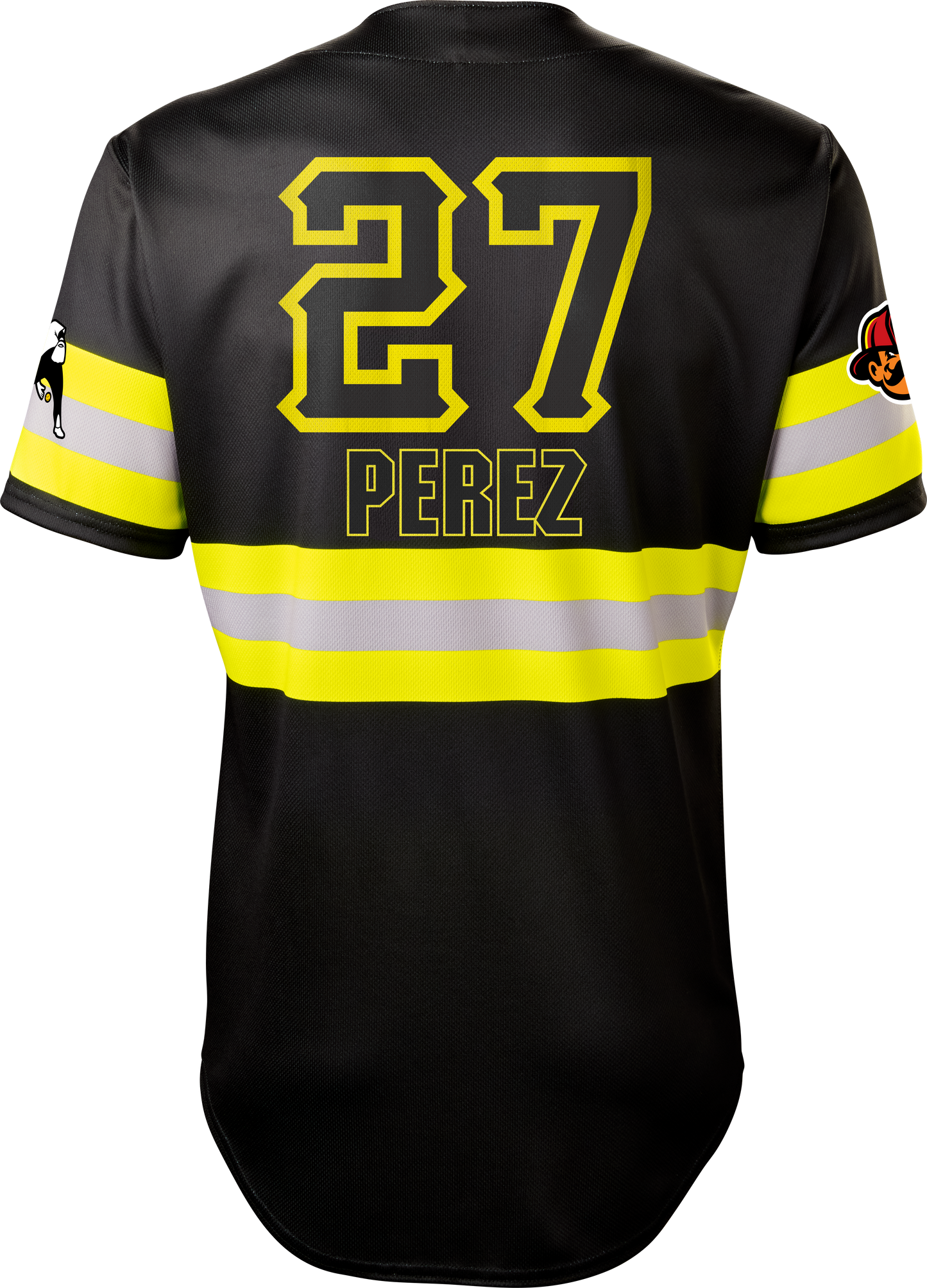 Firefighters Val Perez #27 Evoshield Jersey - Black Reflective