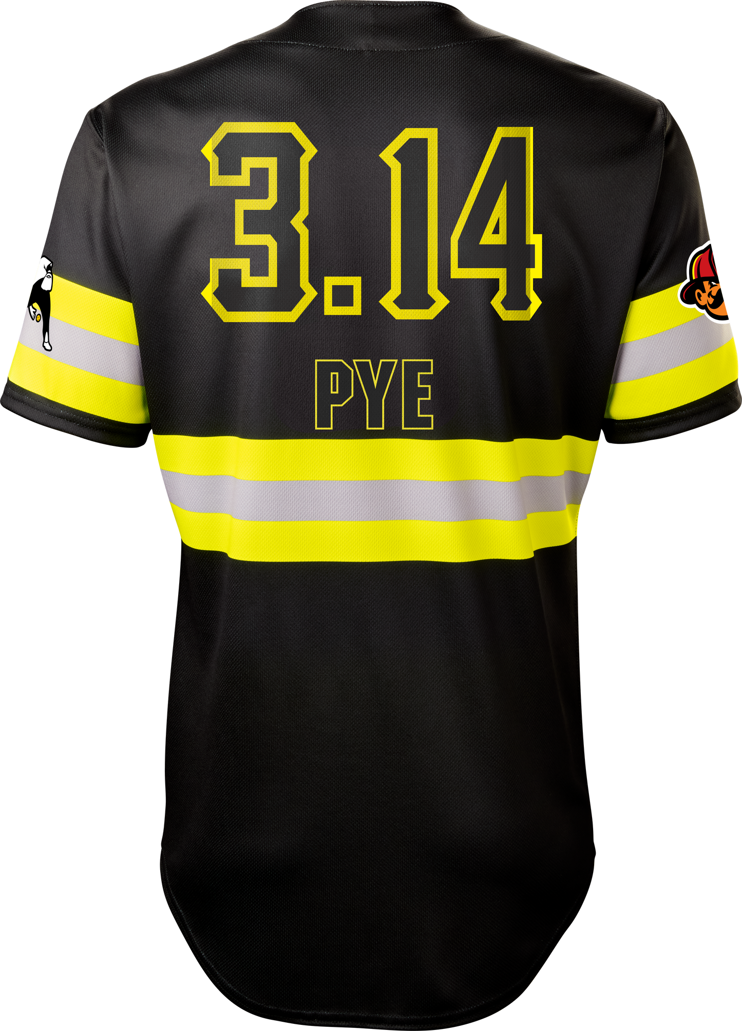 Firefighters Corey Pye #3.14 Evoshield Jersey - Black Reflective
