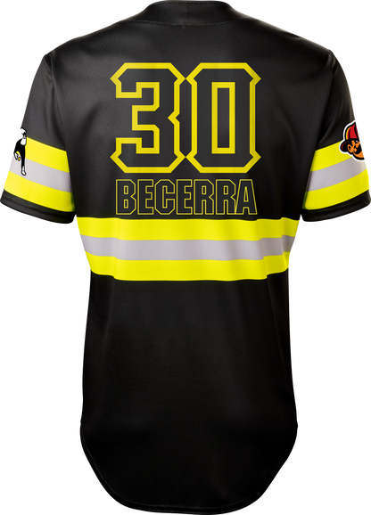 Firefighters Armando Becerra #30 Evoshield Jersey - Black Reflective