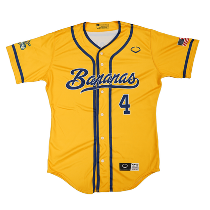 Kyle KJ Jackson Savannah Bananas Autographed Official EvoShield Jersey