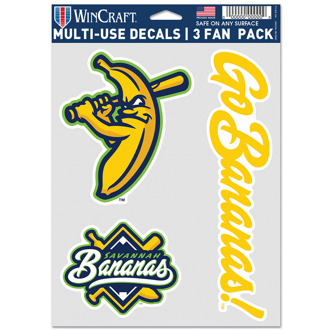 Bananas 3-Piece Sticker Pack