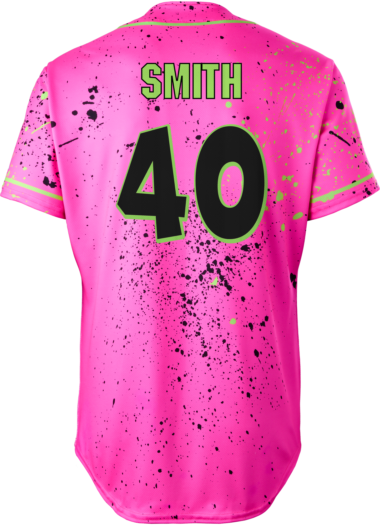 Party Animals Mark Smith #40 Evoshield Jersey - Pink Splatter Paint