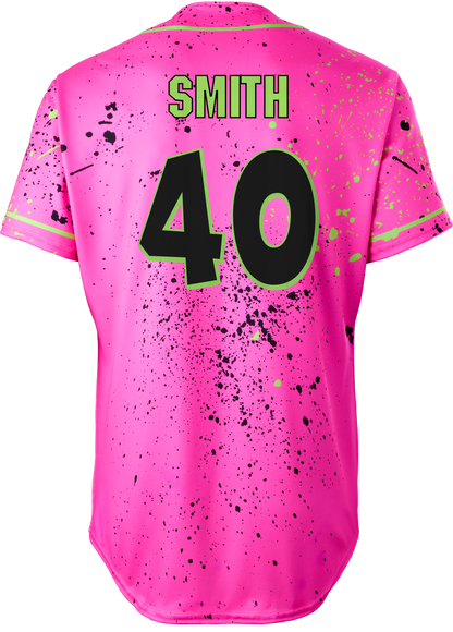Party Animals Mark Smith #40 Evoshield Jersey - Pink Splatter Paint
