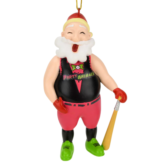 Party Animals Santa Ornament