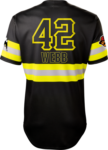 Firefighters Bradford Webb #42 Evoshield Jersey - Black Reflective