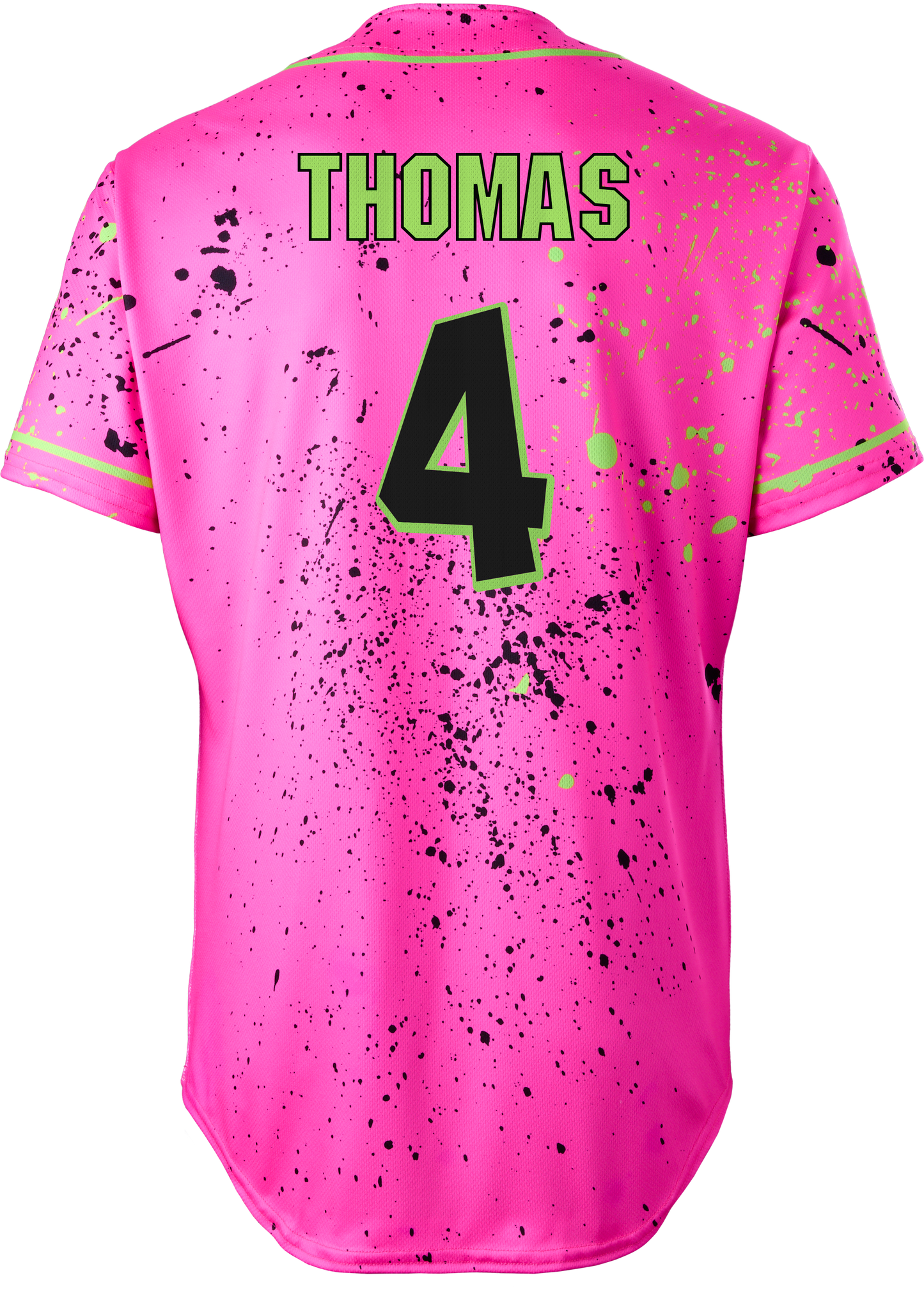 Party Animals Tanner Thomas #4 Evoshield Jersey - Pink Splatter Paint