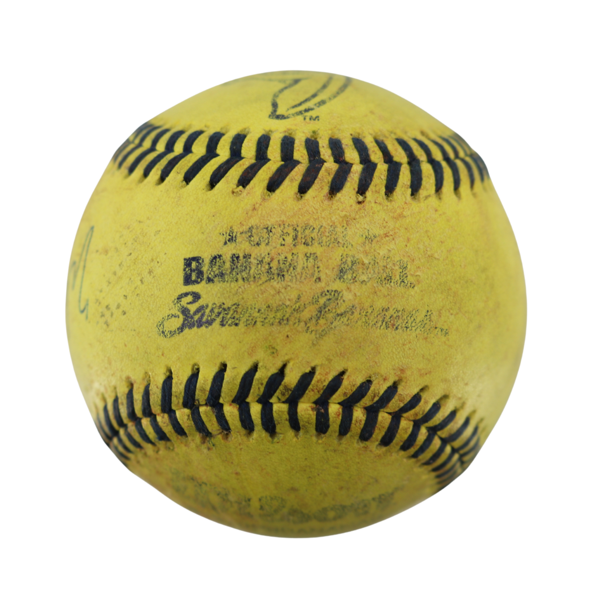 Walter Jones Bananas Autographed Inscribed Game Used Official Banana Ball 9.19.25 T-Mobile Park, Seattle, WA 