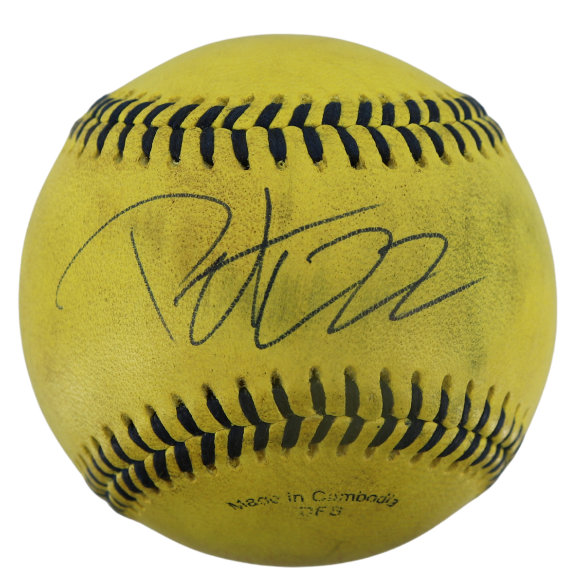 Peter Holden Autographed Game Used Banana Ball w/Case 5.10.25 Nissan Stadium 