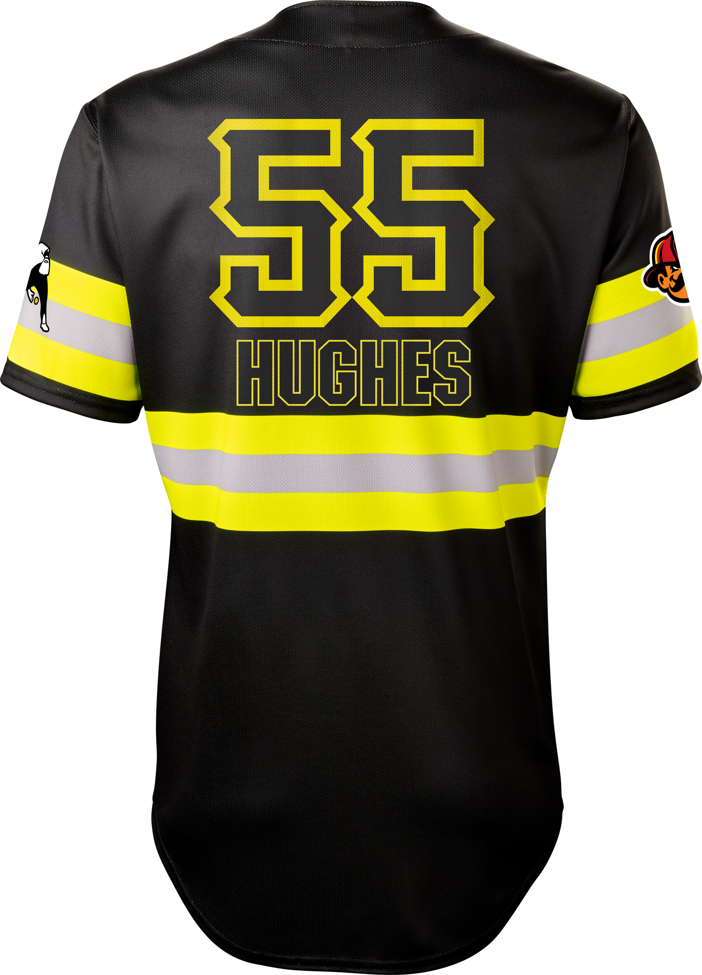 Firefighters Tyner Hughes #55 Evoshield Jersey - Black Reflective