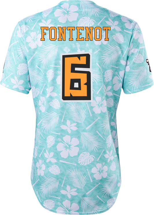 Coconuts Drake Fontenot #6 Evoshield Jersey - Floral