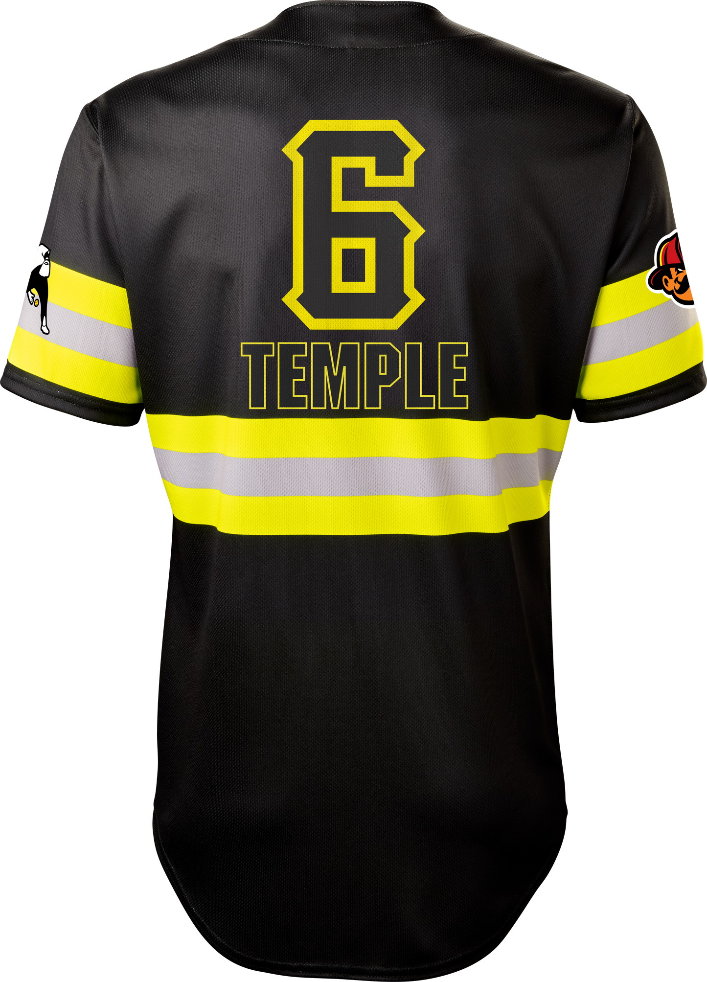 Firefighters Austin Temple #6 Evoshield Jersey - Black Reflective