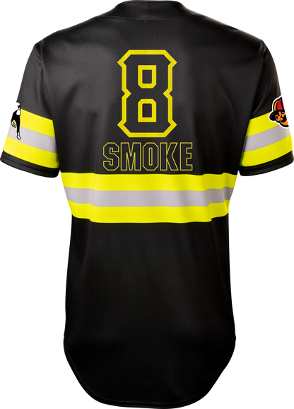 Firefighters South Trimble "Smoke" #8 Evoshield Jersey - Black Reflective
