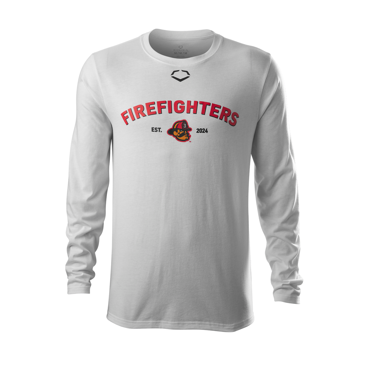 Firefighters EvoShield Long Sleeve Cotton Tee - White