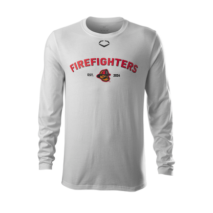 Firefighters EvoShield Long Sleeve Cotton Tee - White