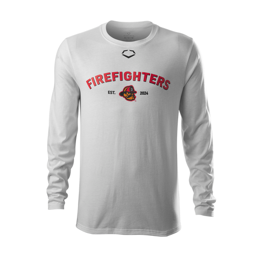 Firefighters EvoShield Long Sleeve Cotton Tee - White