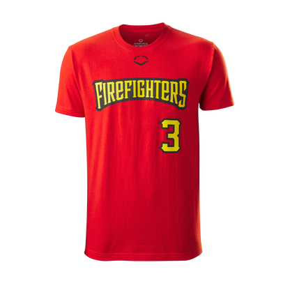 YOUTH Firefighters EvoShield Shirsey - Red