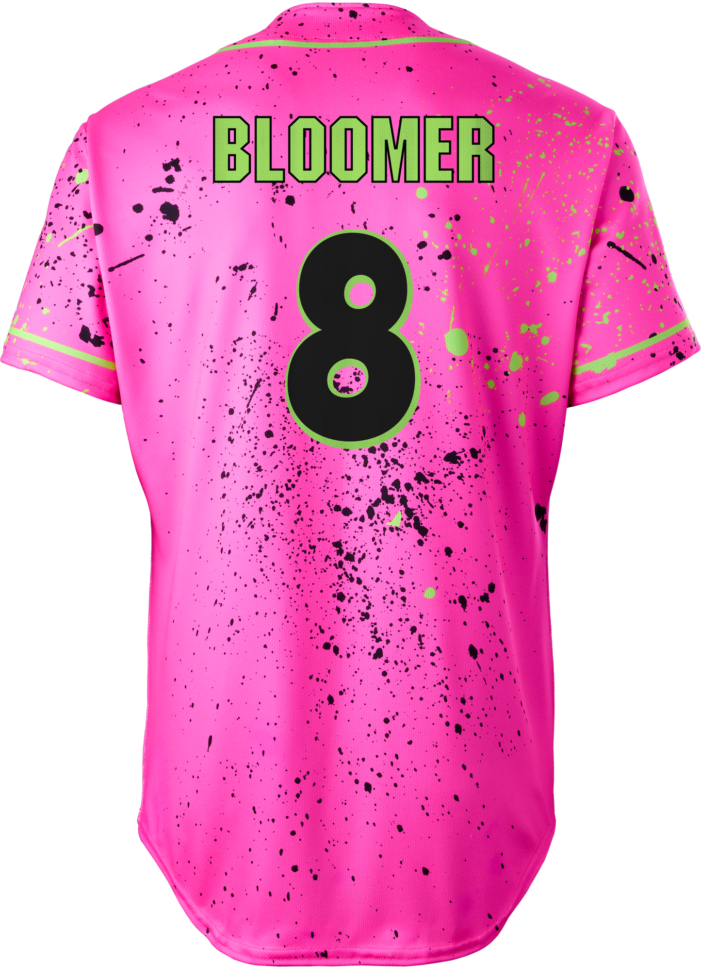 Party Animals Bryson Bloomer #8 Evoshield Jersey - Pink Splatter Paint