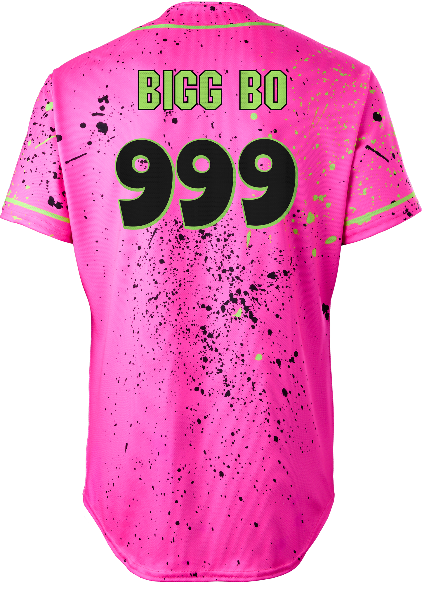 Party Animals John-Howard Bobo #999 Evoshield Jersey - Pink Splatter Paint