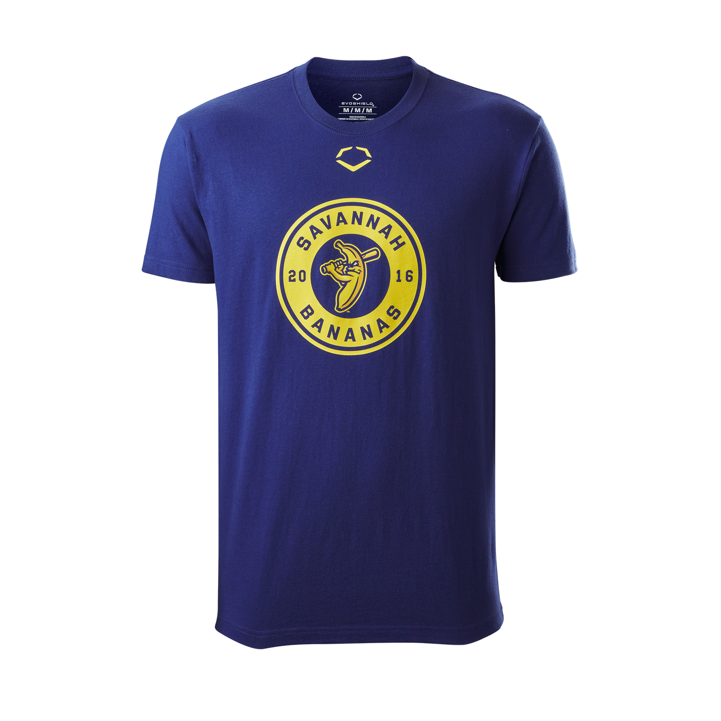 Bananas EvoShield Yellow Circle Patch Logo Tee - Navy