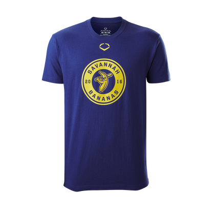 Bananas EvoShield Yellow Circle Patch Logo Tee - Navy