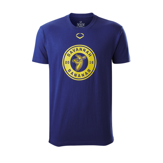 Bananas EvoShield Yellow Circle Patch Logo Tee - Navy