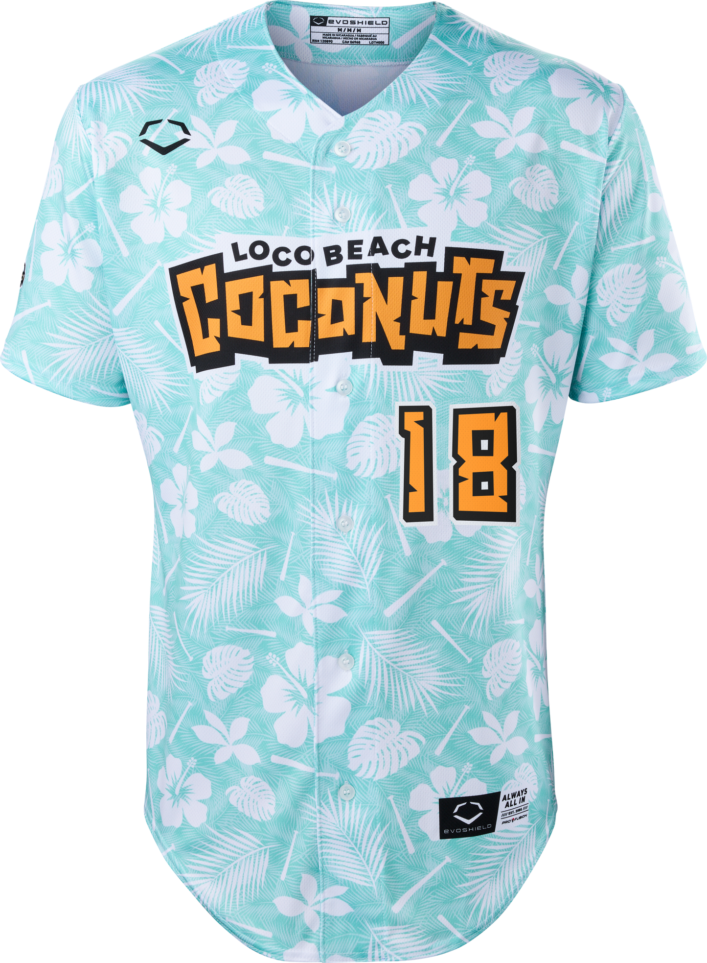 Coconuts Gideon Antle #18 Evoshield Jersey - Floral